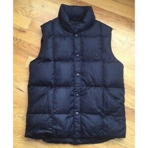 Lands end sz 10-12 down Puffer Vest blue